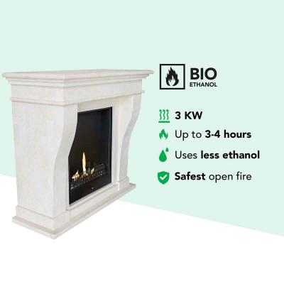 Ethanol fireplace Xaralyn Kreta Stone