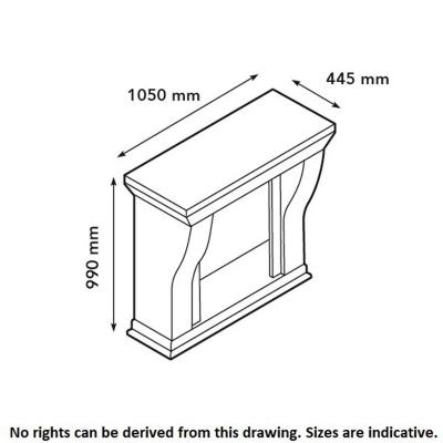 Electric fireplace Xaralyn Kreta Mini Lucius