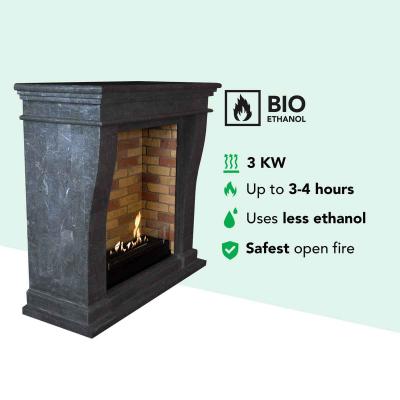 Xaralyn Bioethanolkamin Kreta Mini Steindekor anthrazit
