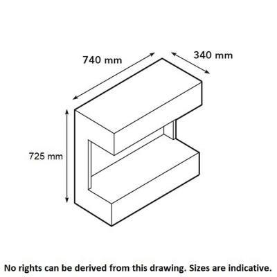 Xaralyn wall mounted ethanol fireplace Lucca