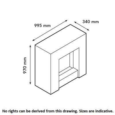 Electric fireplace Xaralyn Milos Levico