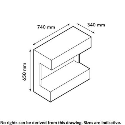 Xaralyn wall mounted ethanol fireplace Umbria