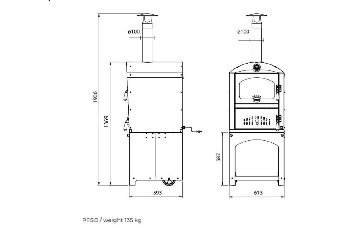 Clementi wood oven Piccolo Gioiello
