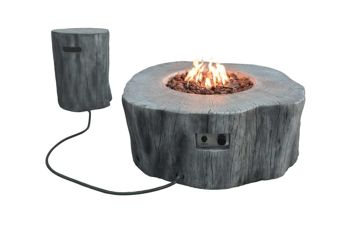 Elementi gas fire pit Manchaster grey