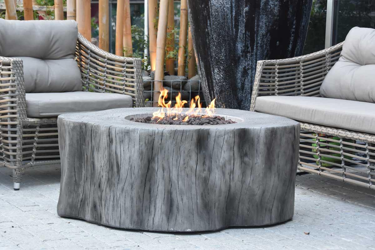Elementi gas fire pit Manchaster grey