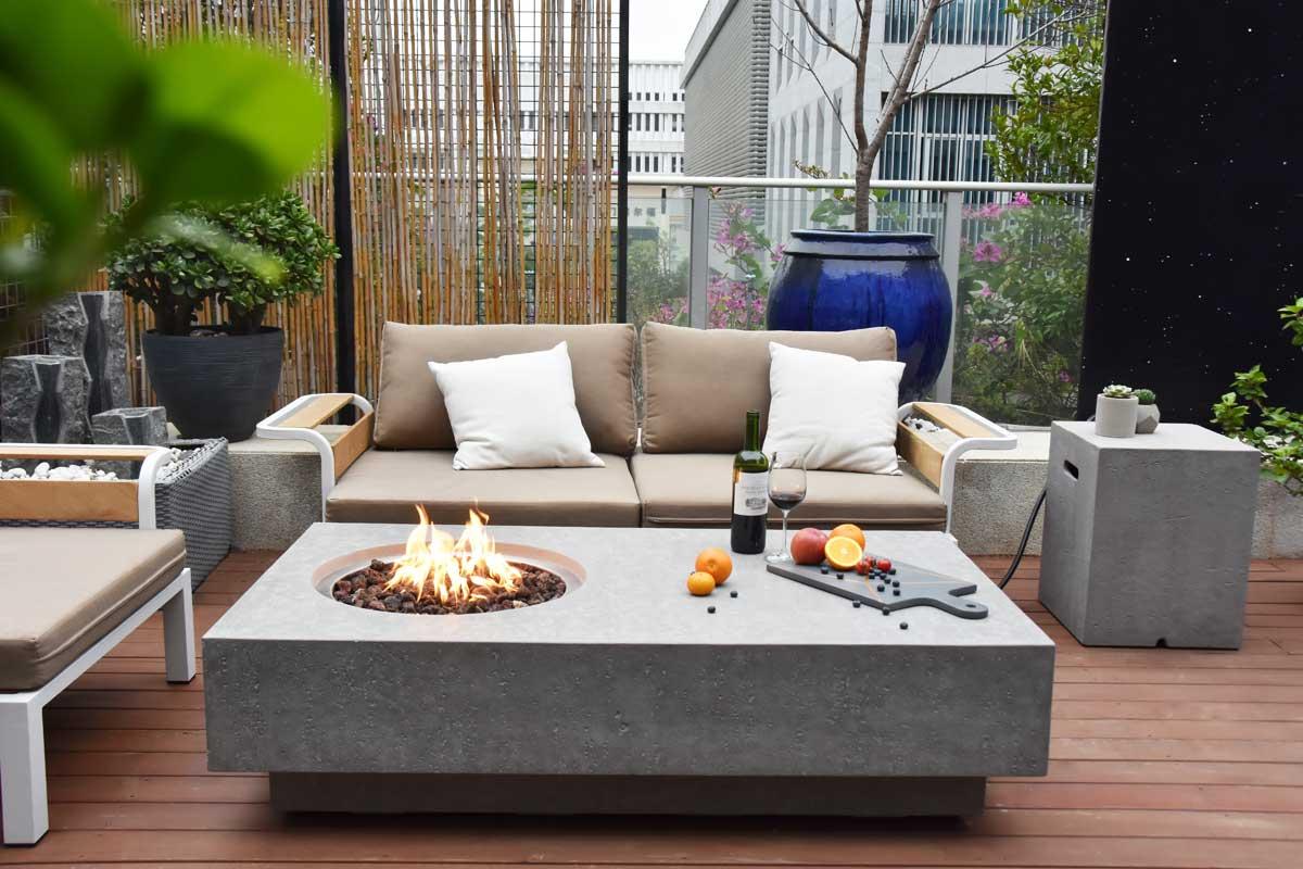 Elementi gas fire pit Ubinas