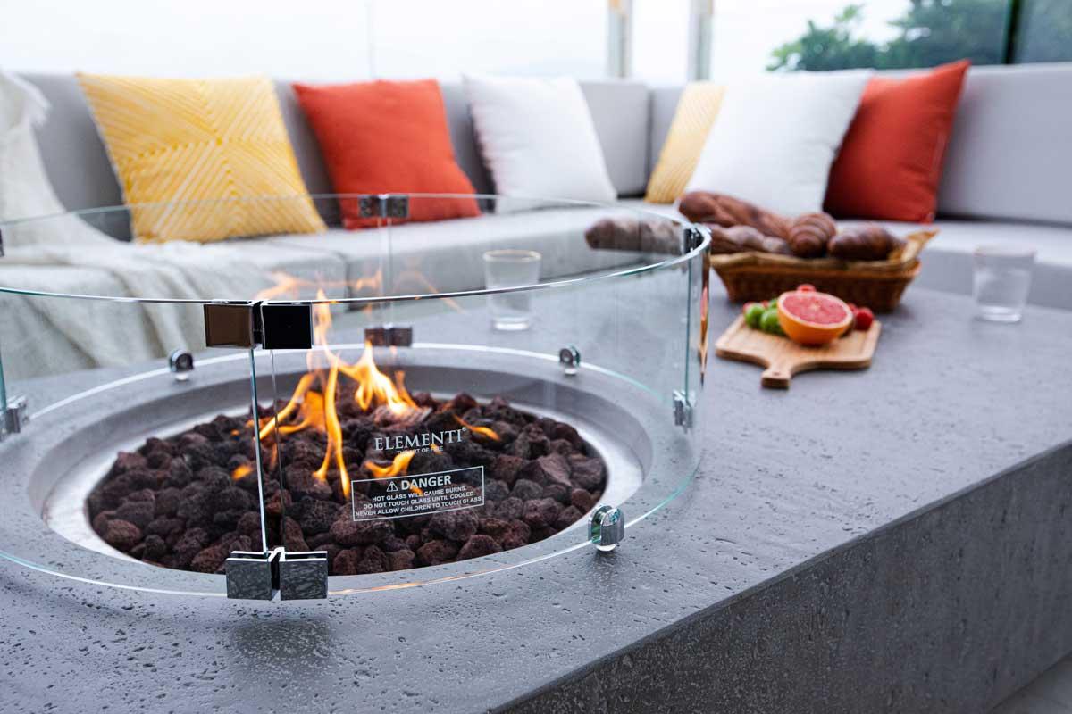 Elementi gas fire pit Ubinas