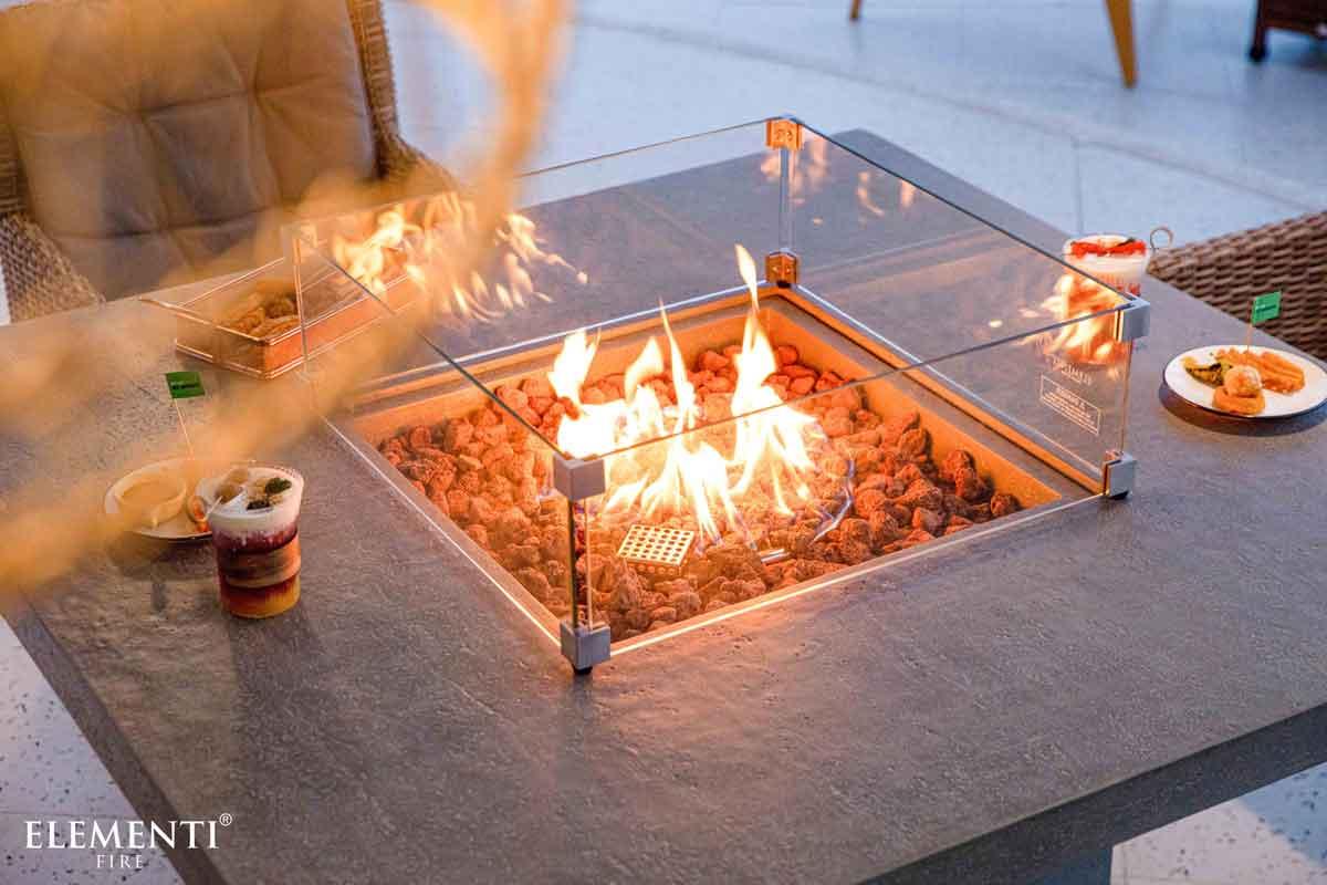 Elementi gas fire table Birmingham