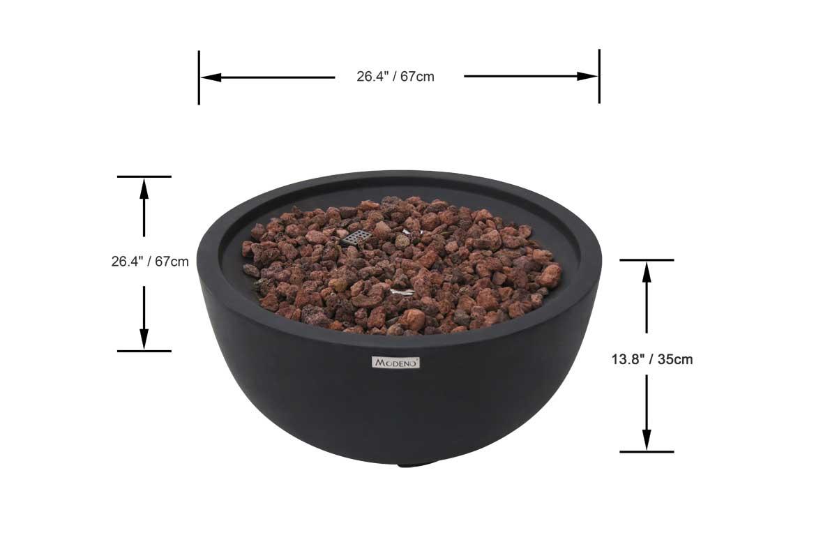 Modeno gas fire pit Jefferson