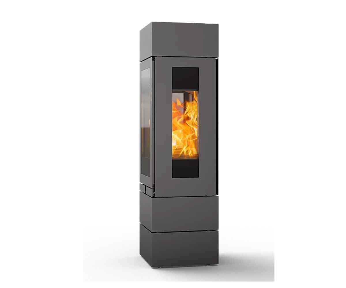 Kaminofen Skantherm Elements 400 3 Seiten mit 2 Zusatzmodulen