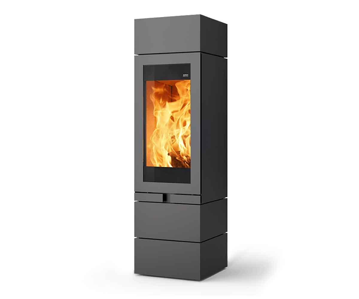 Kaminofen Skantherm Elements 400 Front mit 2 Zusatzmodulen