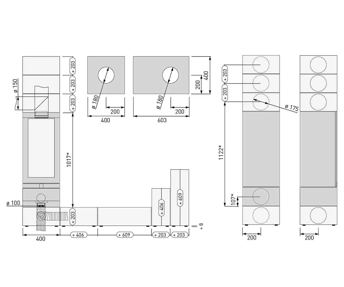 Kaminofen Skantherm Elements 400 Front
