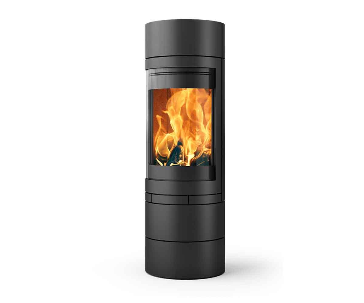 Kaminofen Skantherm Elements Rund mit 2 Zusatzmodulen
