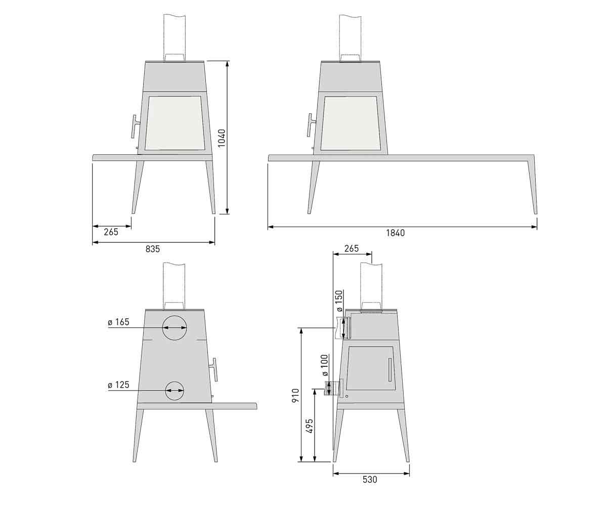Kaminofen Skantherm Shaker