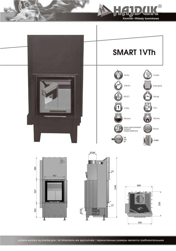 Hajduk fireplace Smart 1 VTh