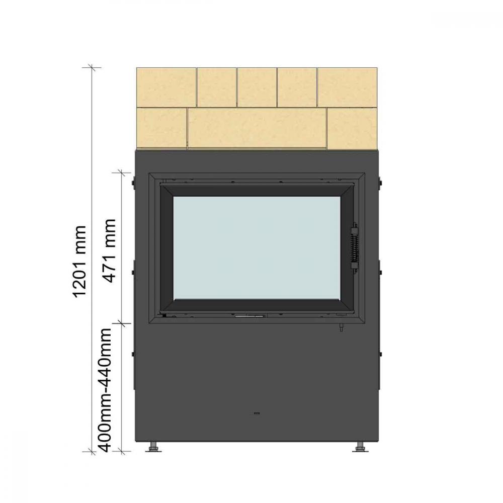 Brula Komplett-Feuerraum Typ D Plus Tunnel