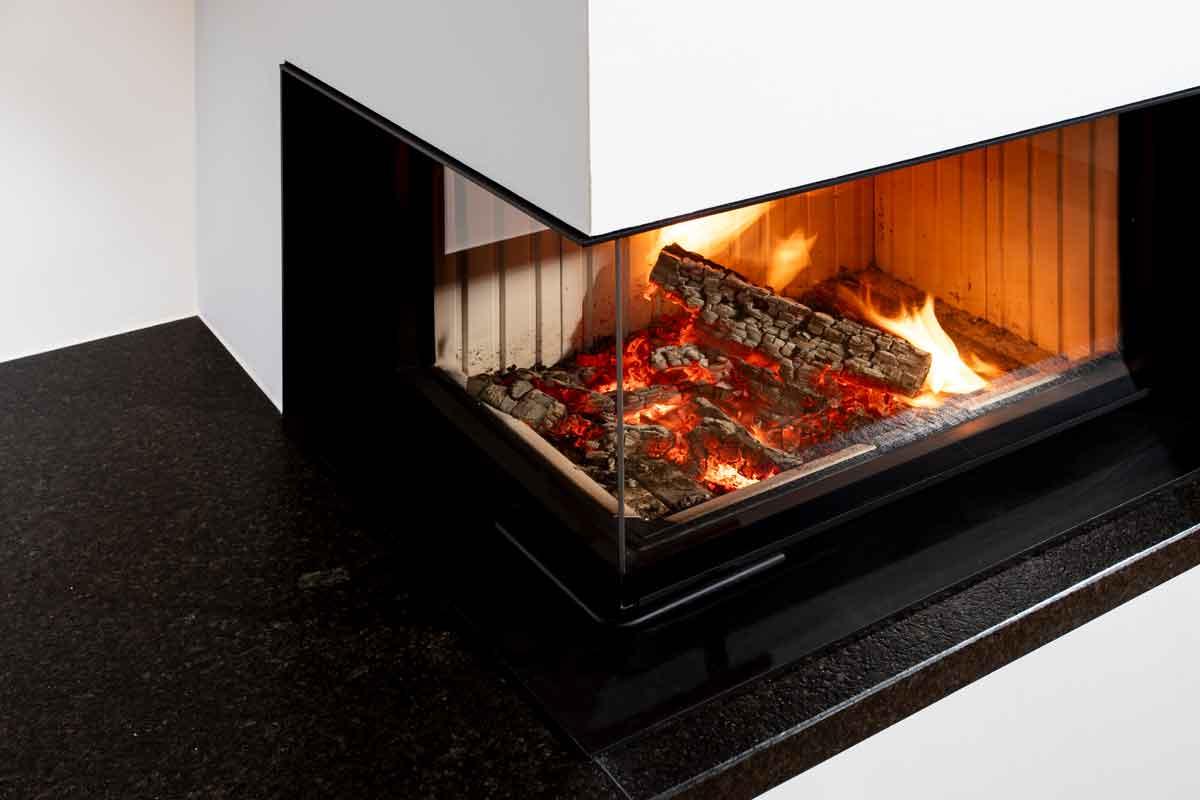 Brunner fireplace BKH 5.0 Eck 42-66-42 STL green