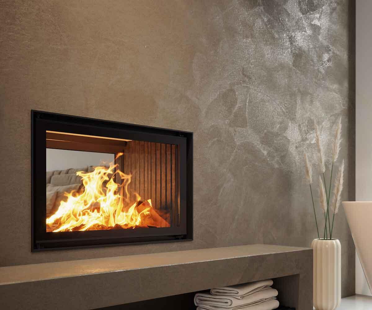 Brunner fireplace BKH 5.0 Tunnel 42-66 DT green