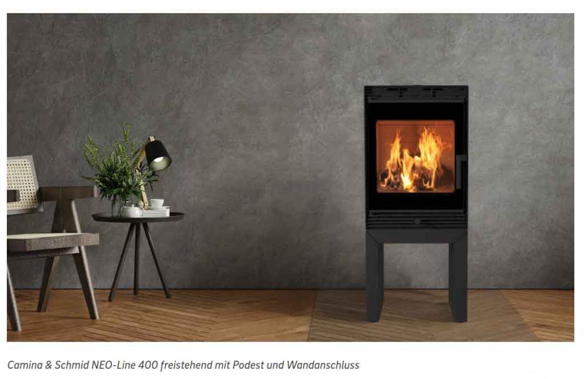 fireplace cassette Neo Line pedestal from Camina-Schmid