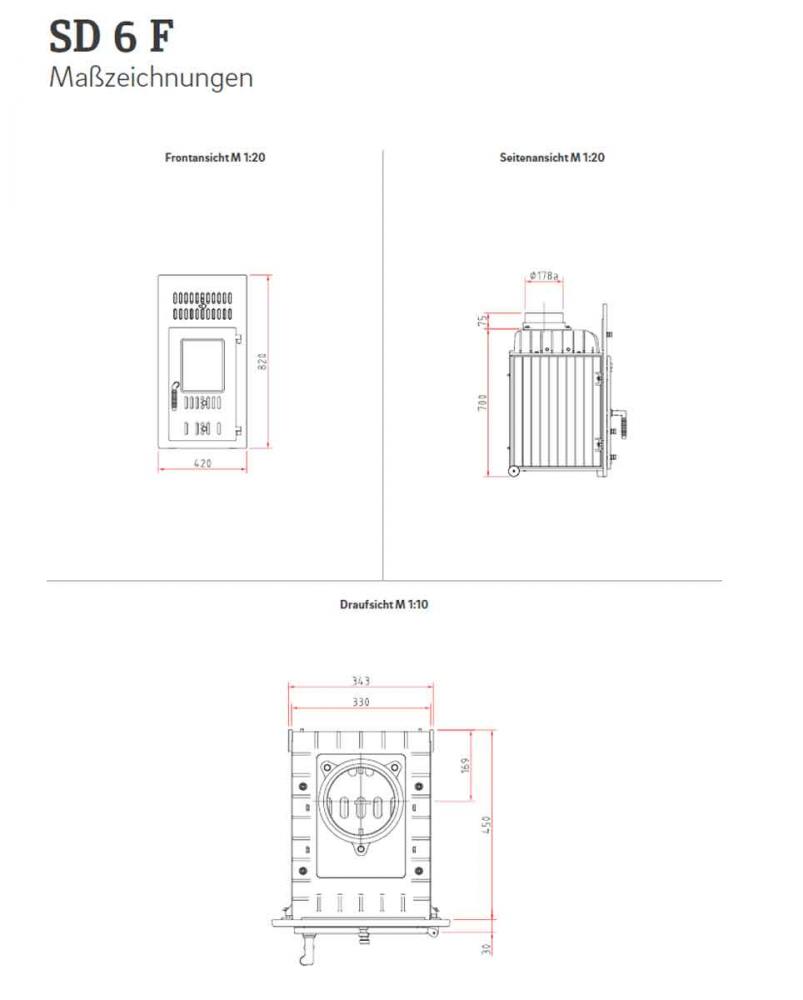 Heizeinsatz Camina-Schmid SD 6 F