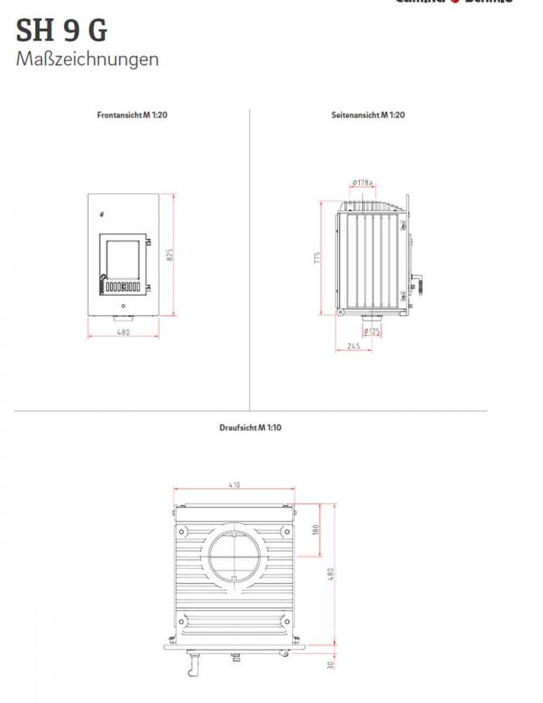 Heizeinsatz Camina-Schmid SH 9 G