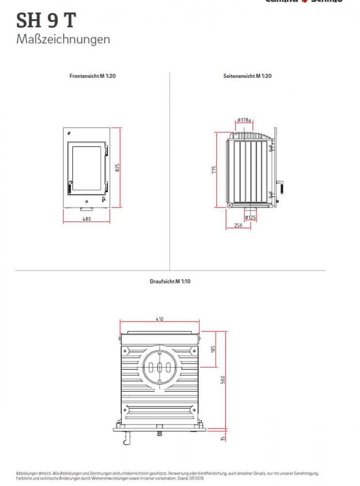 Heizeinsatz Camina-Schmid SH 9 T