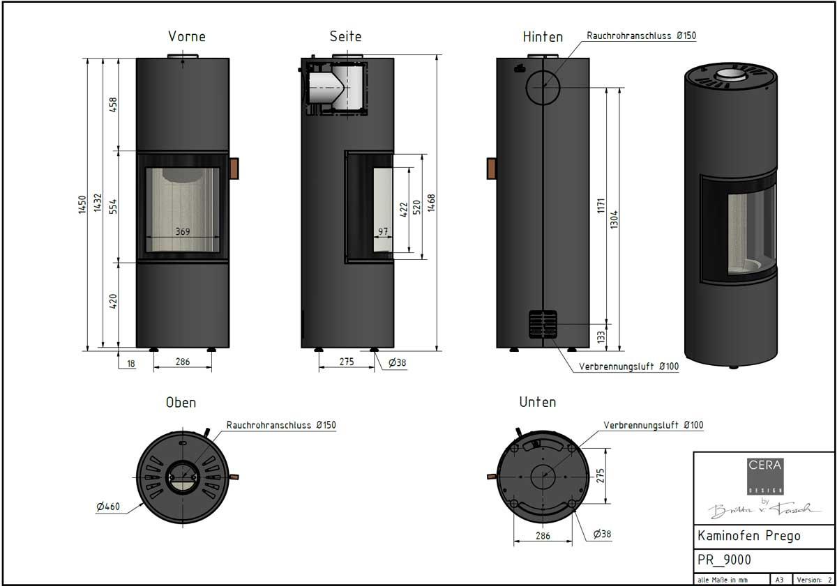 Cera Design stove Prego