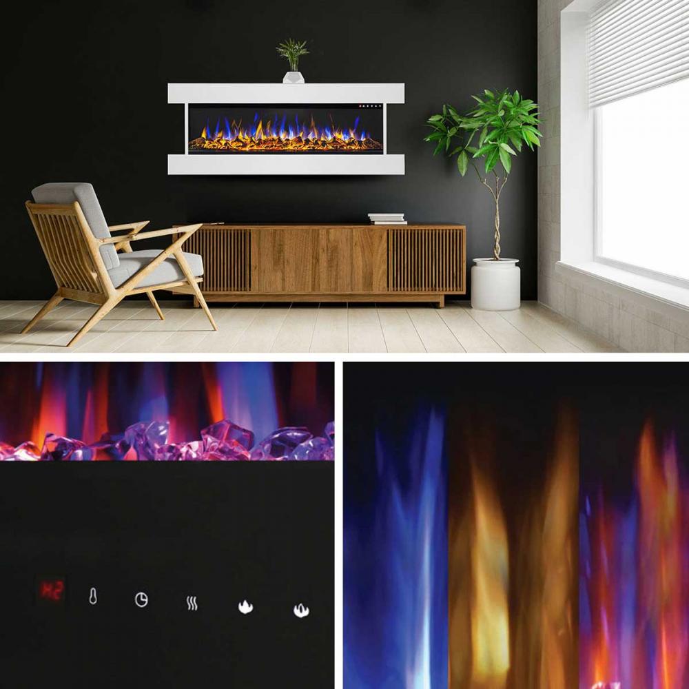 Glow Fire Elektro-Wandkamin Clear 50