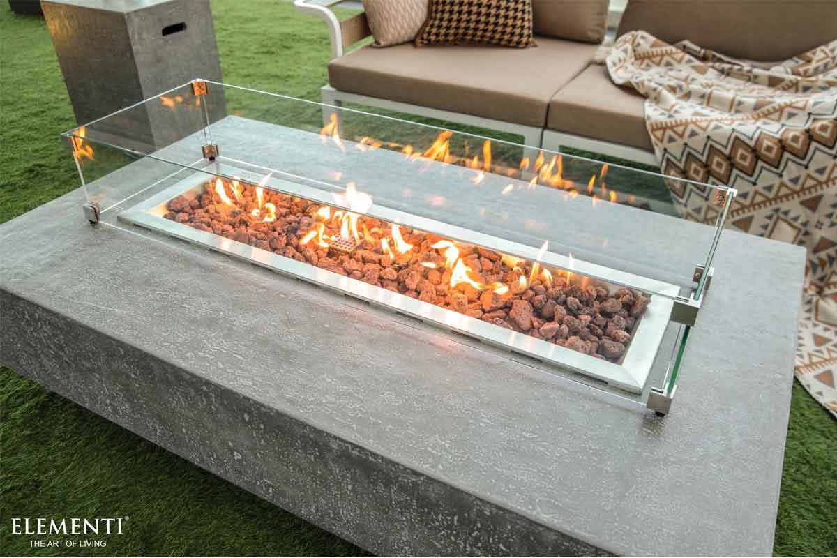 Elementi gas fire pit Hampton