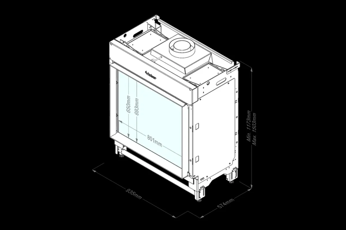 Faber Gaskamin Matrix 800-650-1