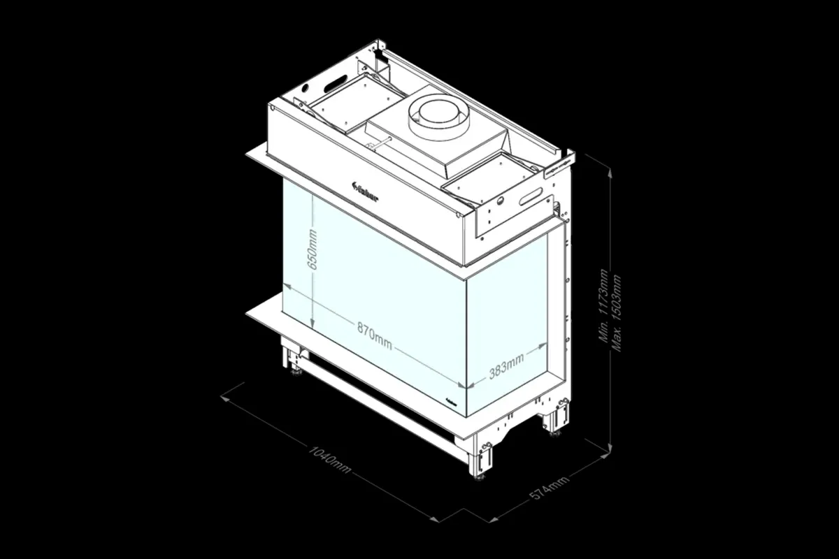 Faber gas fireplace Matrix 800-650-3