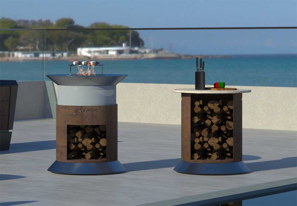 Glammfire BBQ fire pit Alba