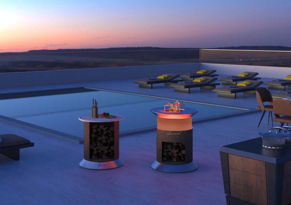 Glammfire BBQ fire pit Alba
