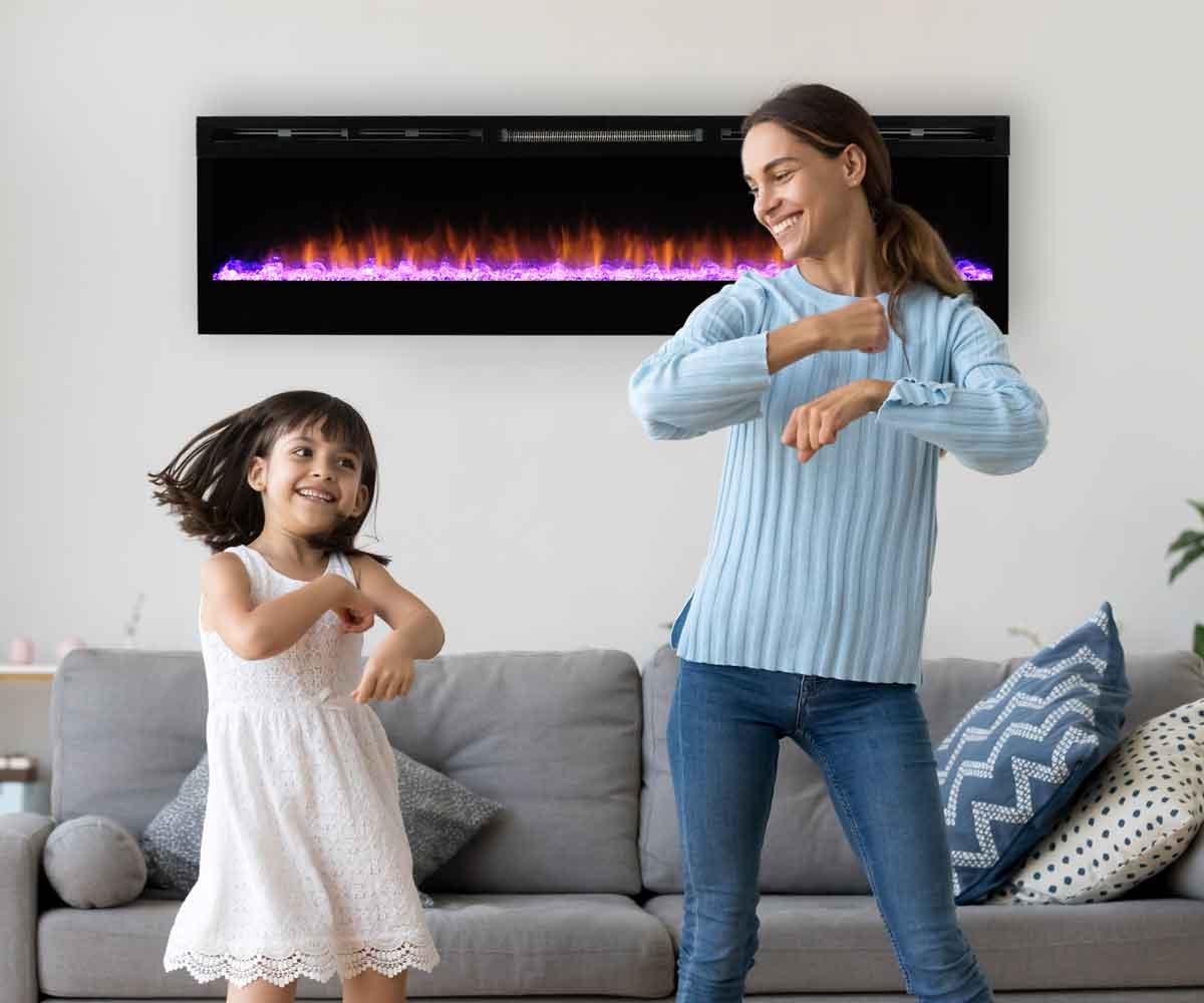 Elektro-Wandkamin Glammfire Luminous Plus