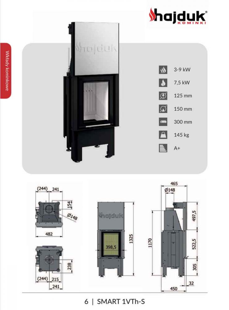 Kamineinsatz Hajduk Smart 1 VTh-S