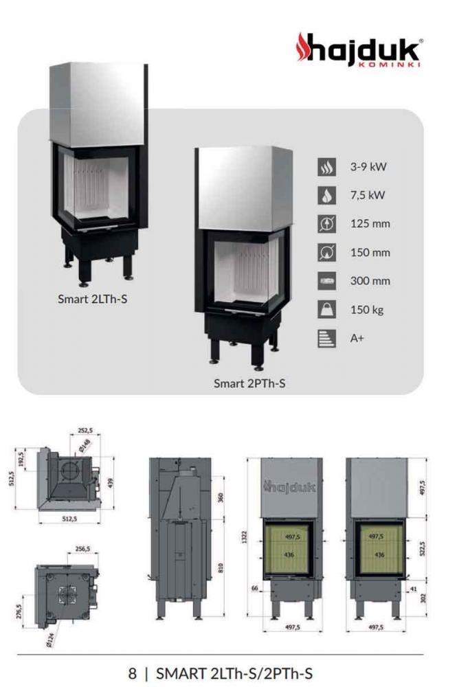Kamineinsatz Hajduk Smart 2LTh 2PTh-S