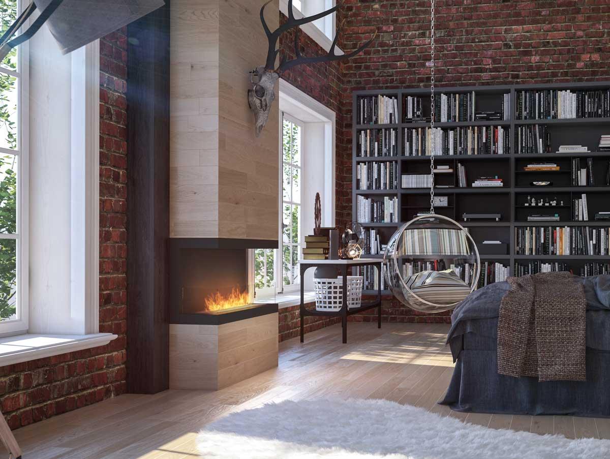 InFire INSIDE 1200C V3 Wall Fireplace