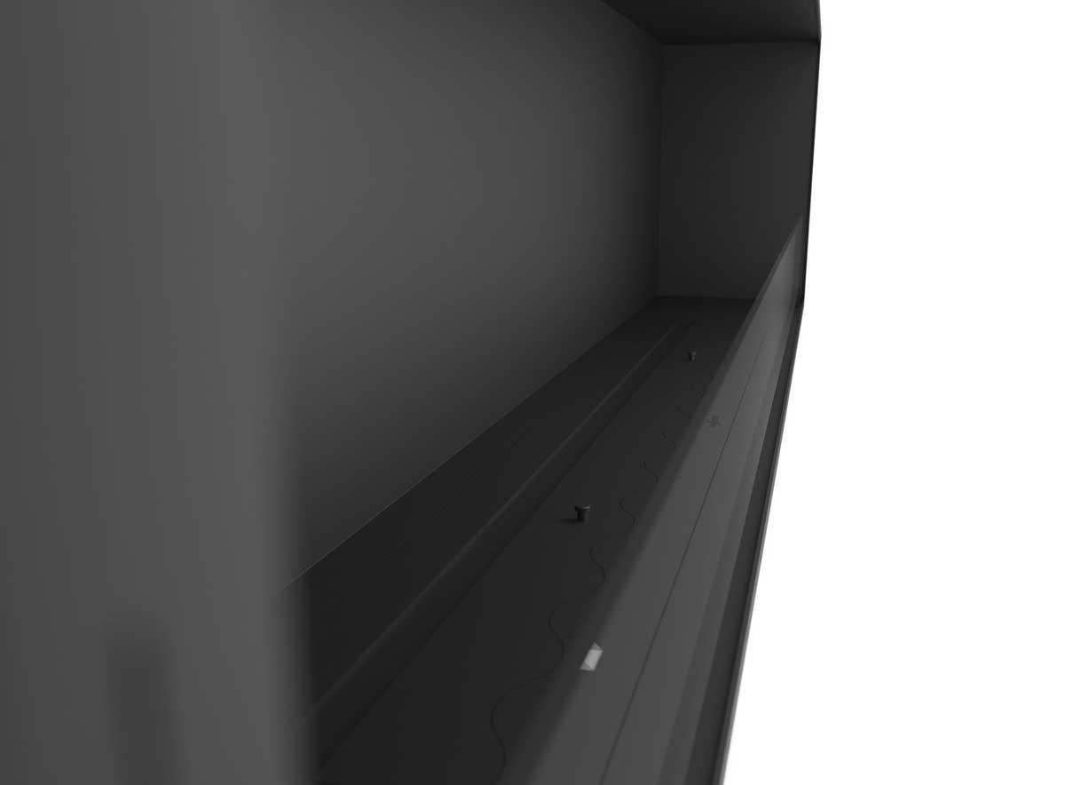 Bioethanol-Einbaukamin Inside Black Slim 2000 von Infire