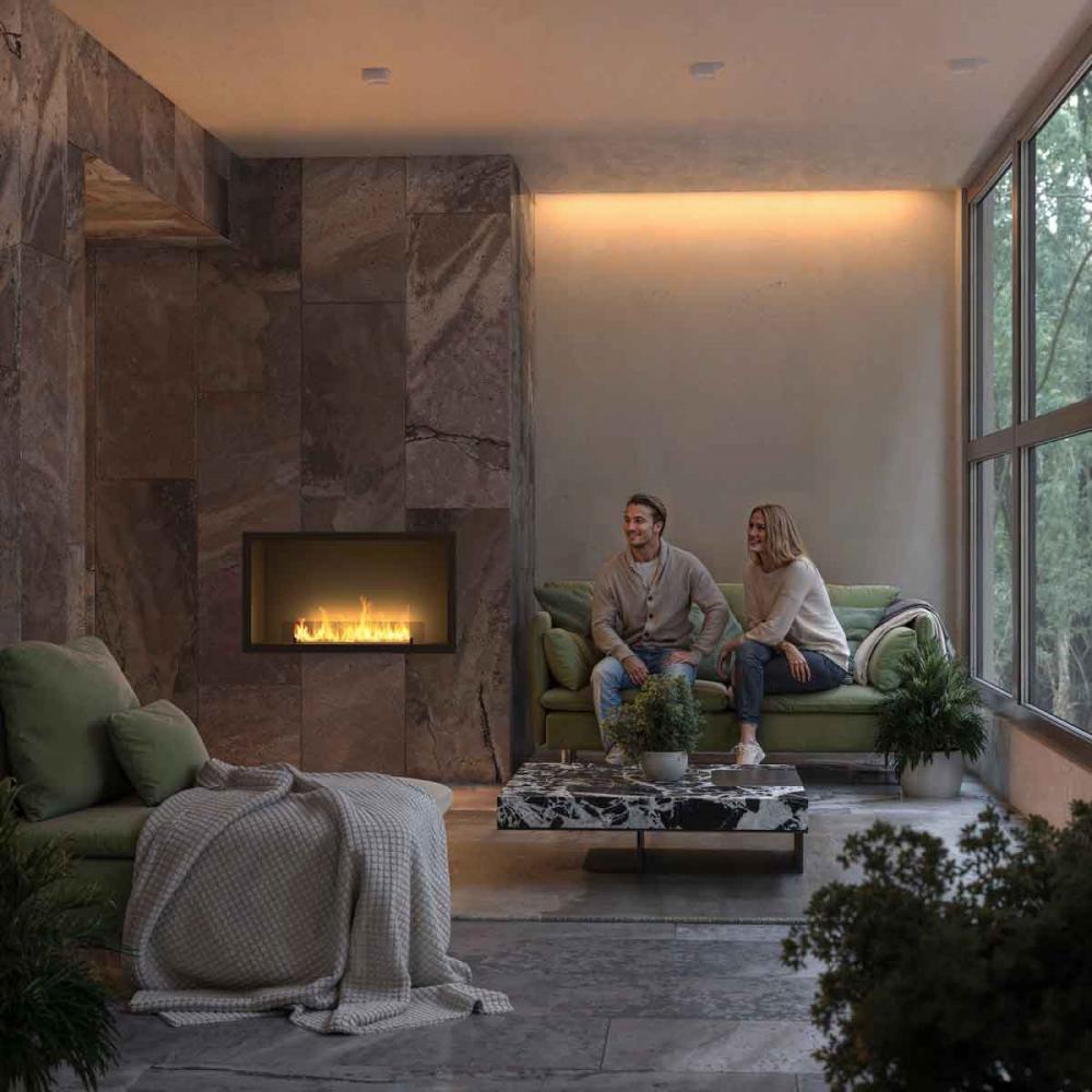 Ethanol built-in fireplace Infire Basic Inside 1000 Etronic