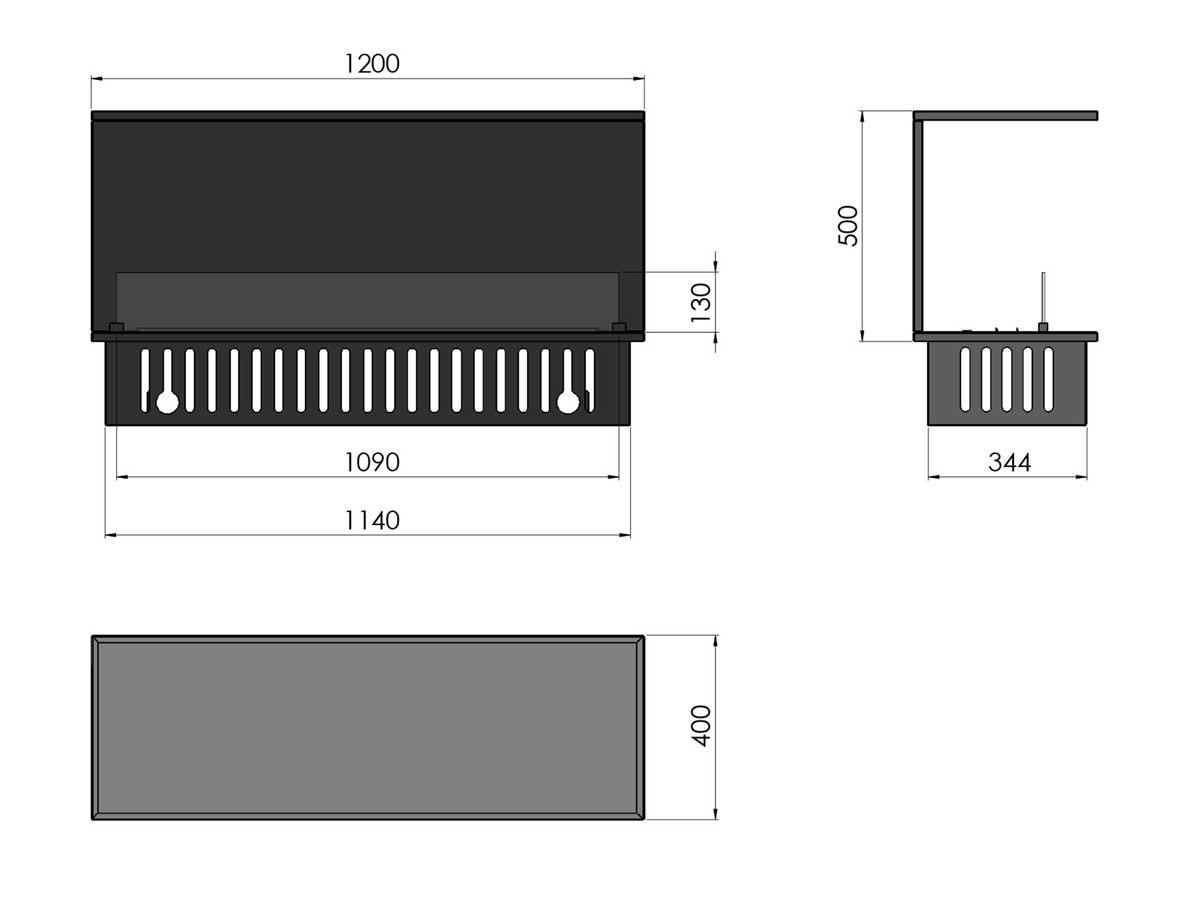 Elektro-Einbaukamin Invapo C1200 von Infire