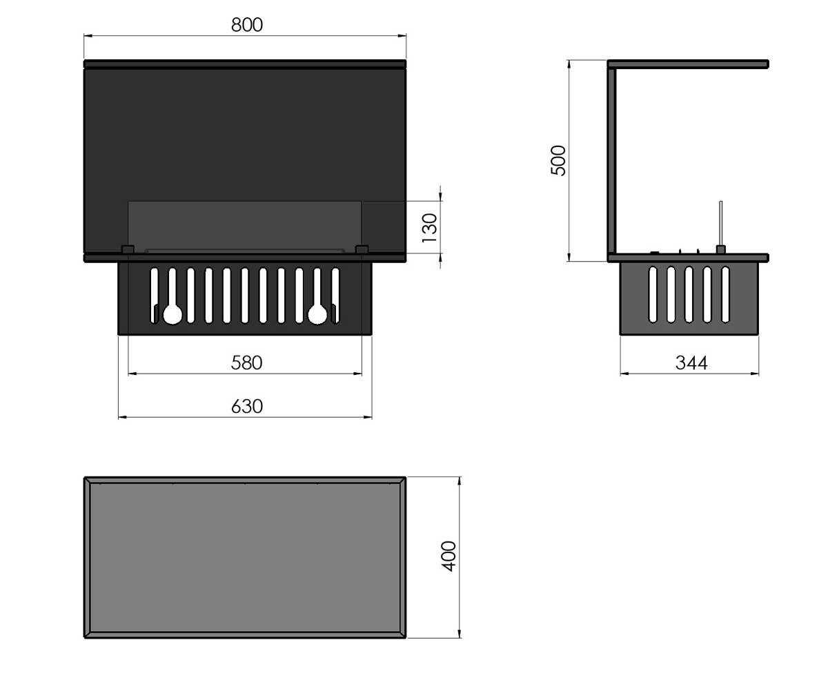 Elektro-Einbaukamin Invapo C800 von Infire