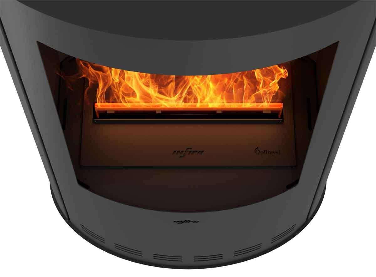 Elektrokaminofen Invapo Incoza Oval von Infire