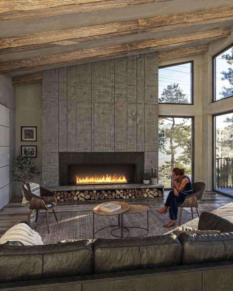 Automatik Bioethanol-Einbaukamin Inside 1800 Etronic von Infire