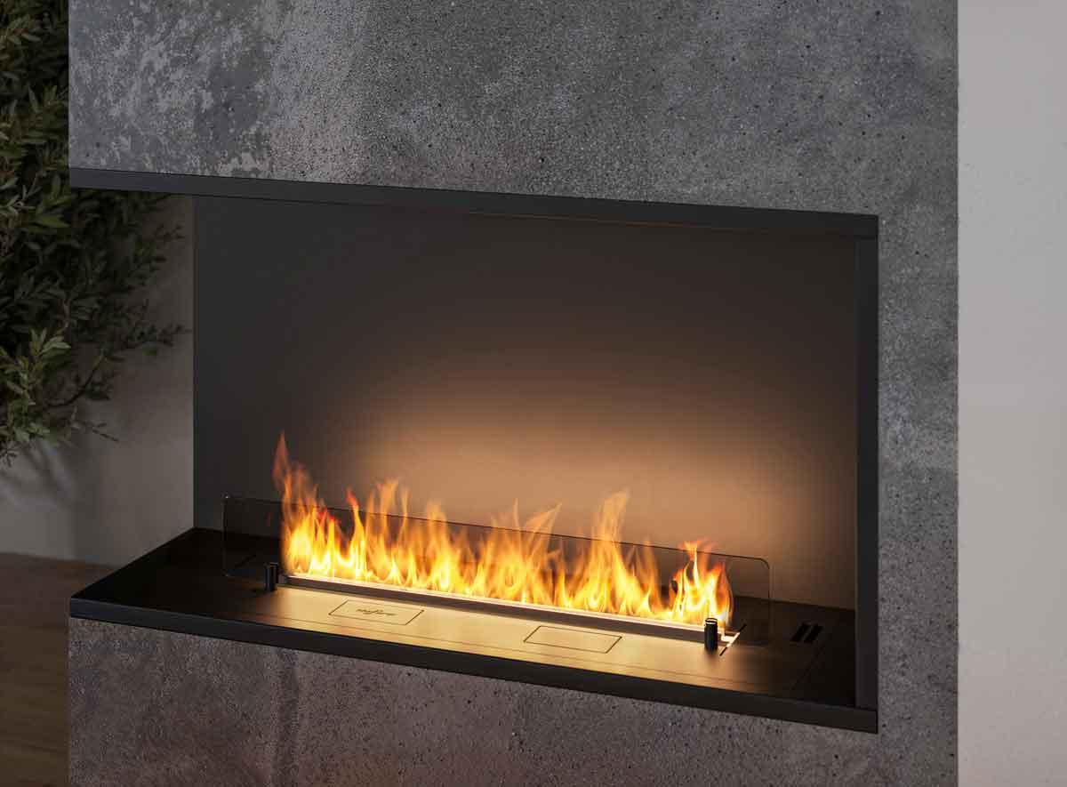 Automatik Bioethanol-Einbaukamin L1000 Basic Etronic von Infire