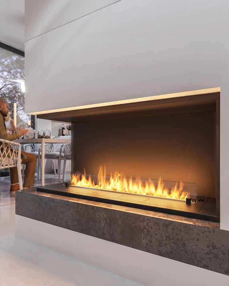 Ethanol built-in fireplace Infire L1200 Etronic