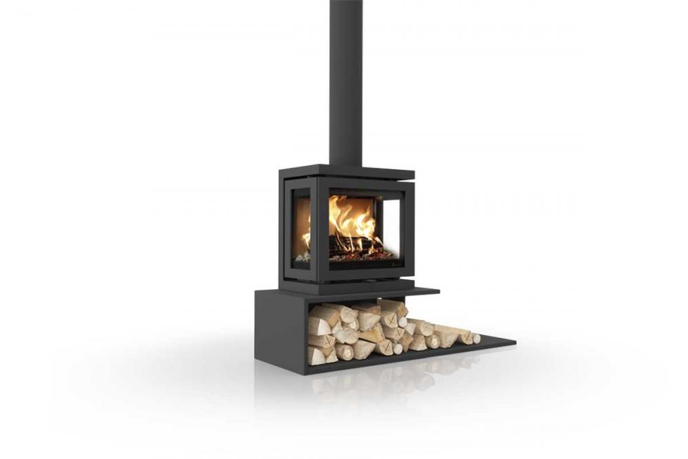 Dik Geurts Kaminofen Vidar Triple Small Straight plateau