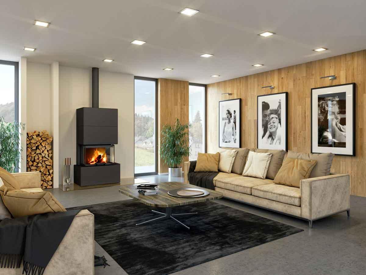 Kaminofen Luceria C Stahl von Rheaflam