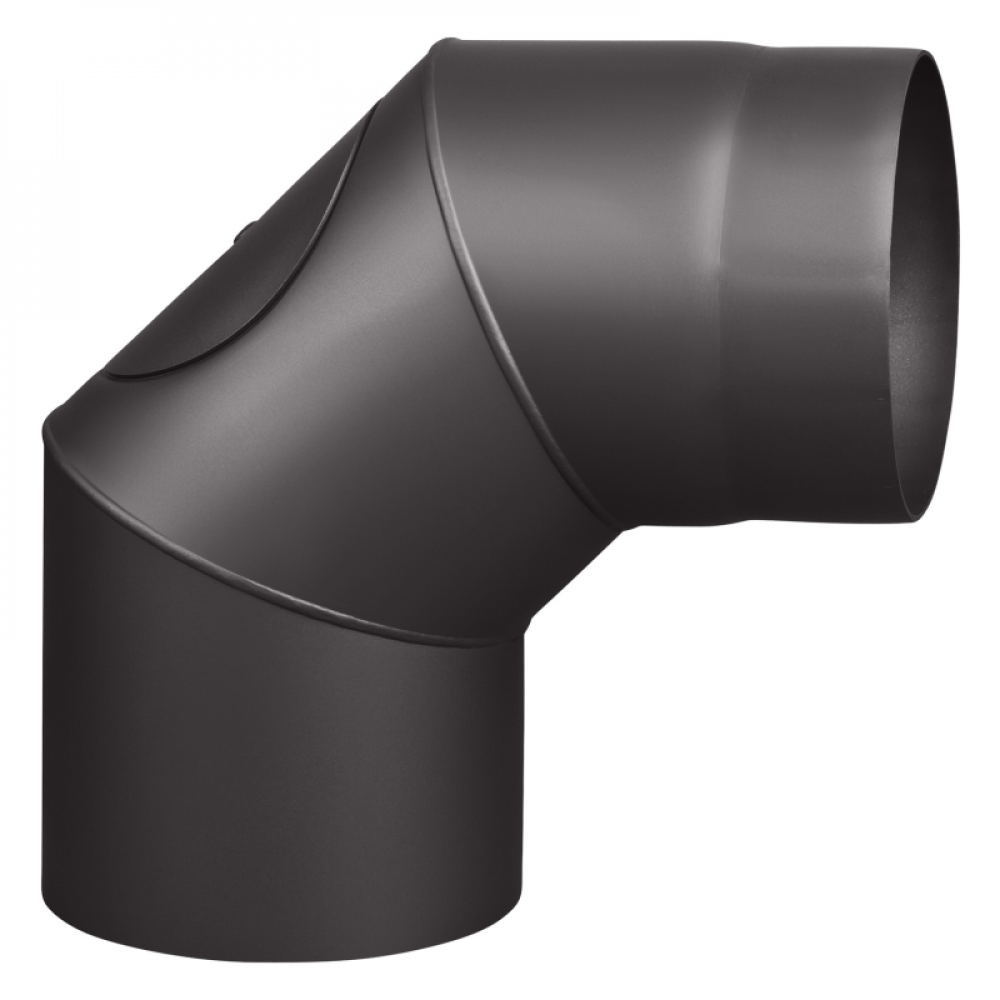Plasma-welded flue pipe Ø150 mm elbow 90°