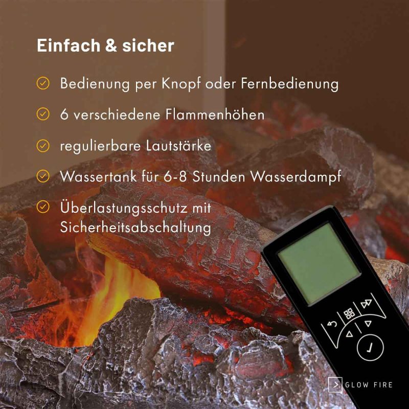 Glow Fire Elektrokamin Fallada OMC 500