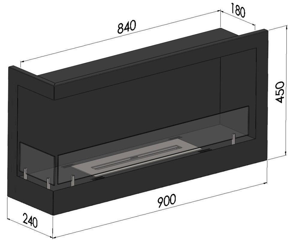 Simplefire Corner 900 L